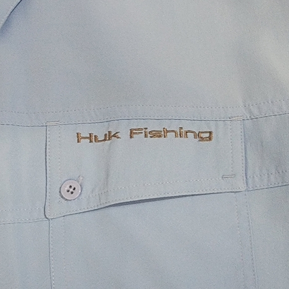 HUK Fishing Men's PFG Bahama II Long Sleeve Button Front Shirt - Picture 8 of 14
